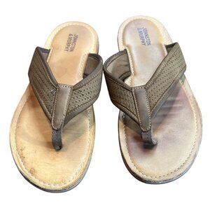 Johnston & Murphy Norris Thong Leather Flip Flops women’s‎ 7 boys 5